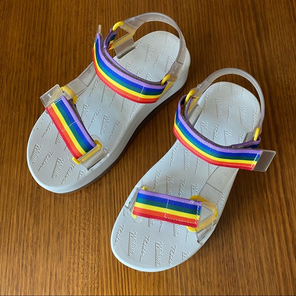 Melissa Shoes - Melissa Papete Platform Rider Sandals rainbow